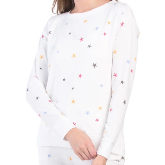 JANE AND DELANCY Long Sleeve Star Top - Picture 1 of 2